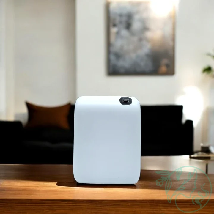 Difusor aromático Novo de mesa, diseño moderno y compacto para espacios pequeños